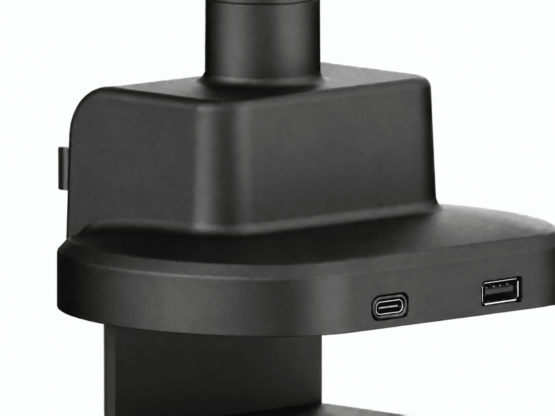 Alberenz® Bras double Heavy Duty à ressort à gaz (2 écrans jusqu'à 57 pouces)