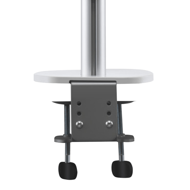 Bras pour moniteur d'ordinateur portable Alberenz® avec ressort à gaz argenté