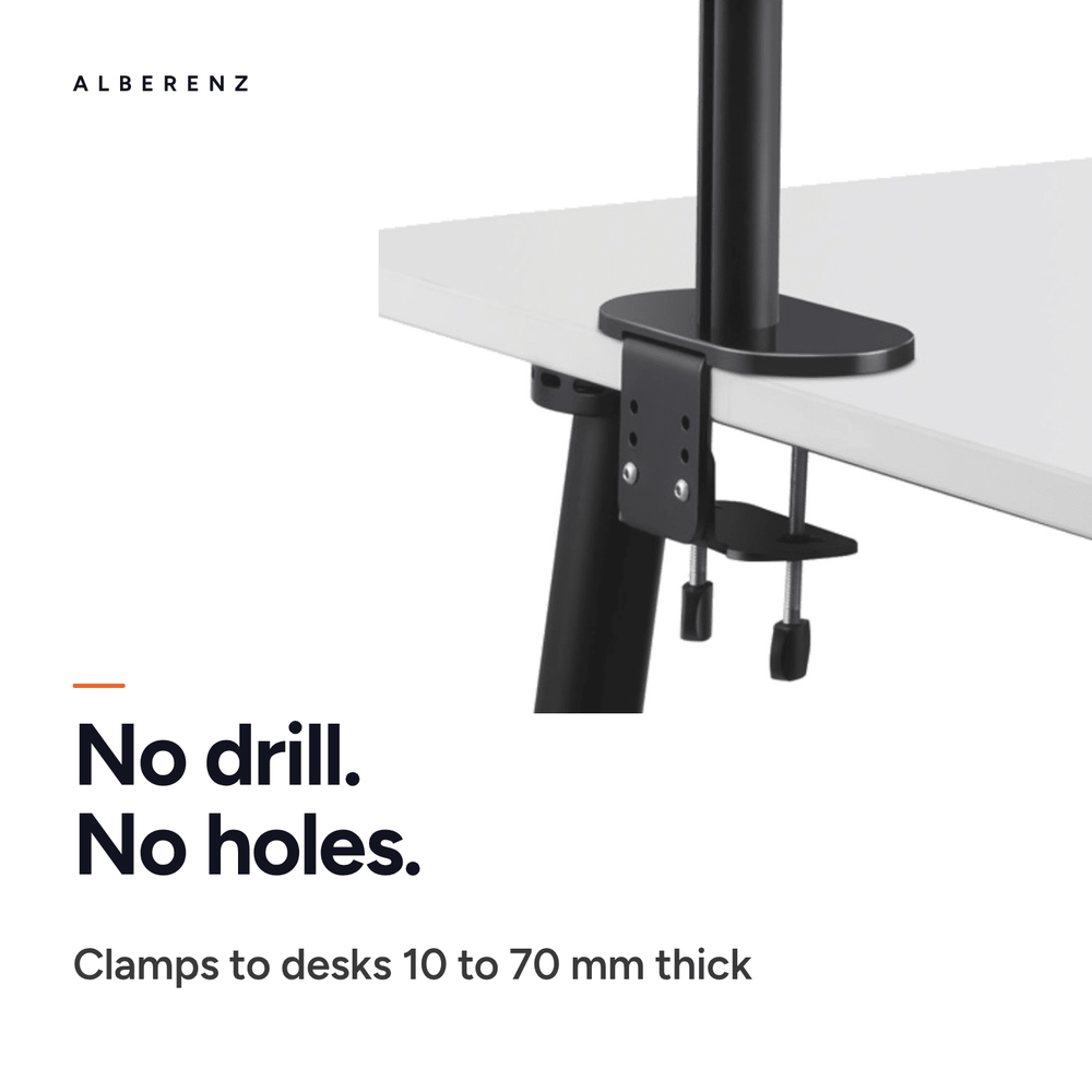 Alberenz® Laptop Monitor Arm Black