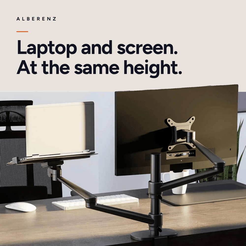 Alberenz® Laptop Monitor Arm Black