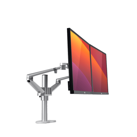 Alberenz Monitor Mount for 2 Screens Silver - Alberenz -