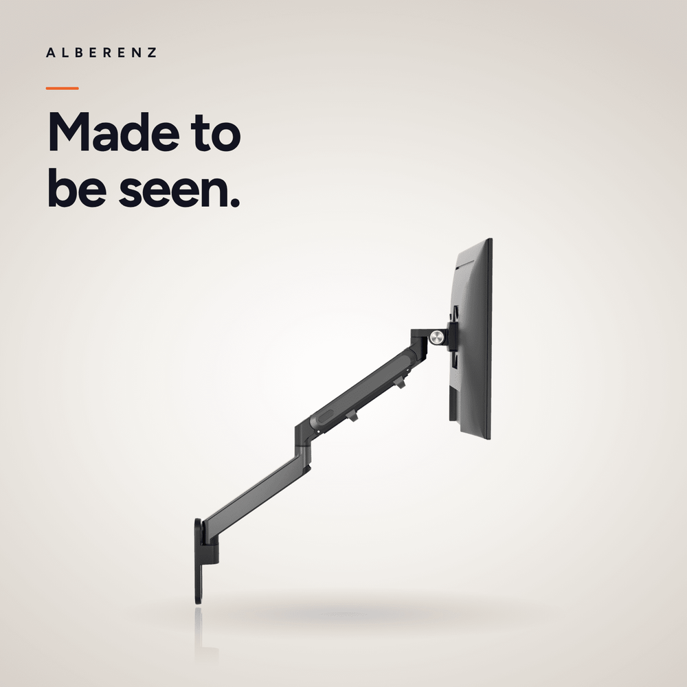Alberenz® Monitorbeugel Wand Gasveer Donkergrijs
