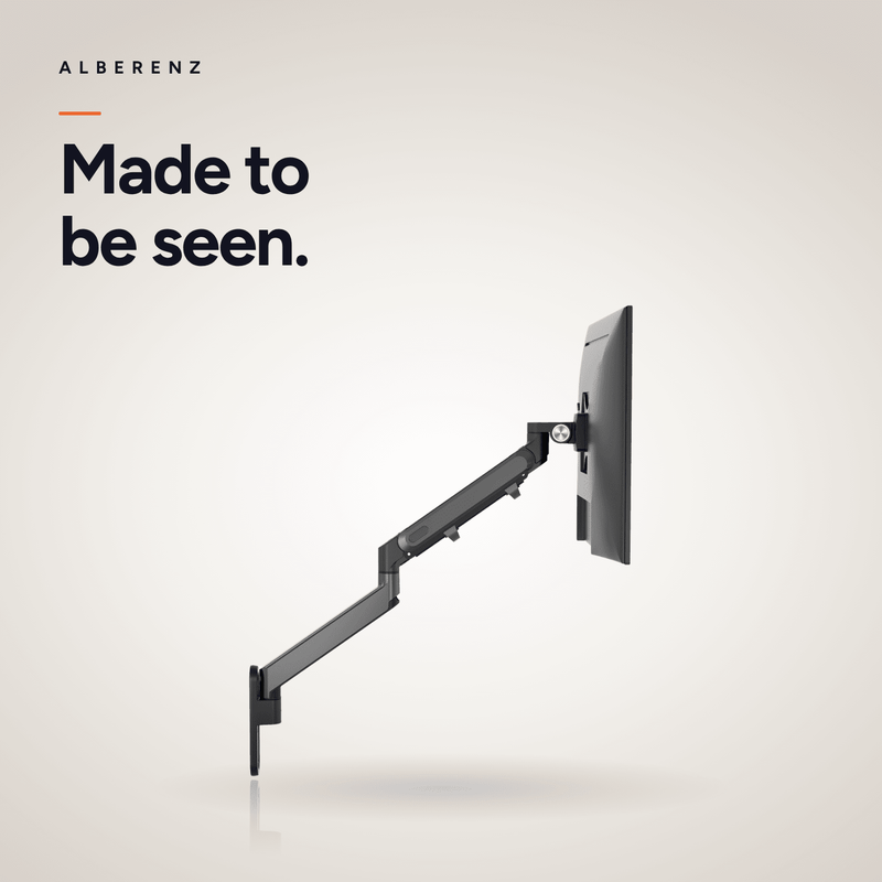 Alberenz® Monitorbeugel Wand Gasveer Donkergrijs