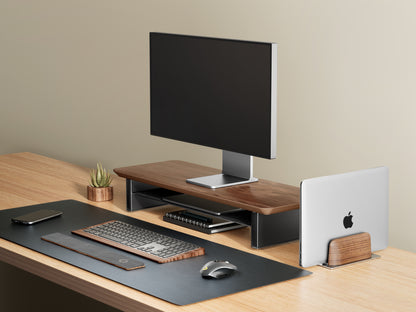 Alberenz® Walnoot Houten Monitorverhoger - 1 Monitor