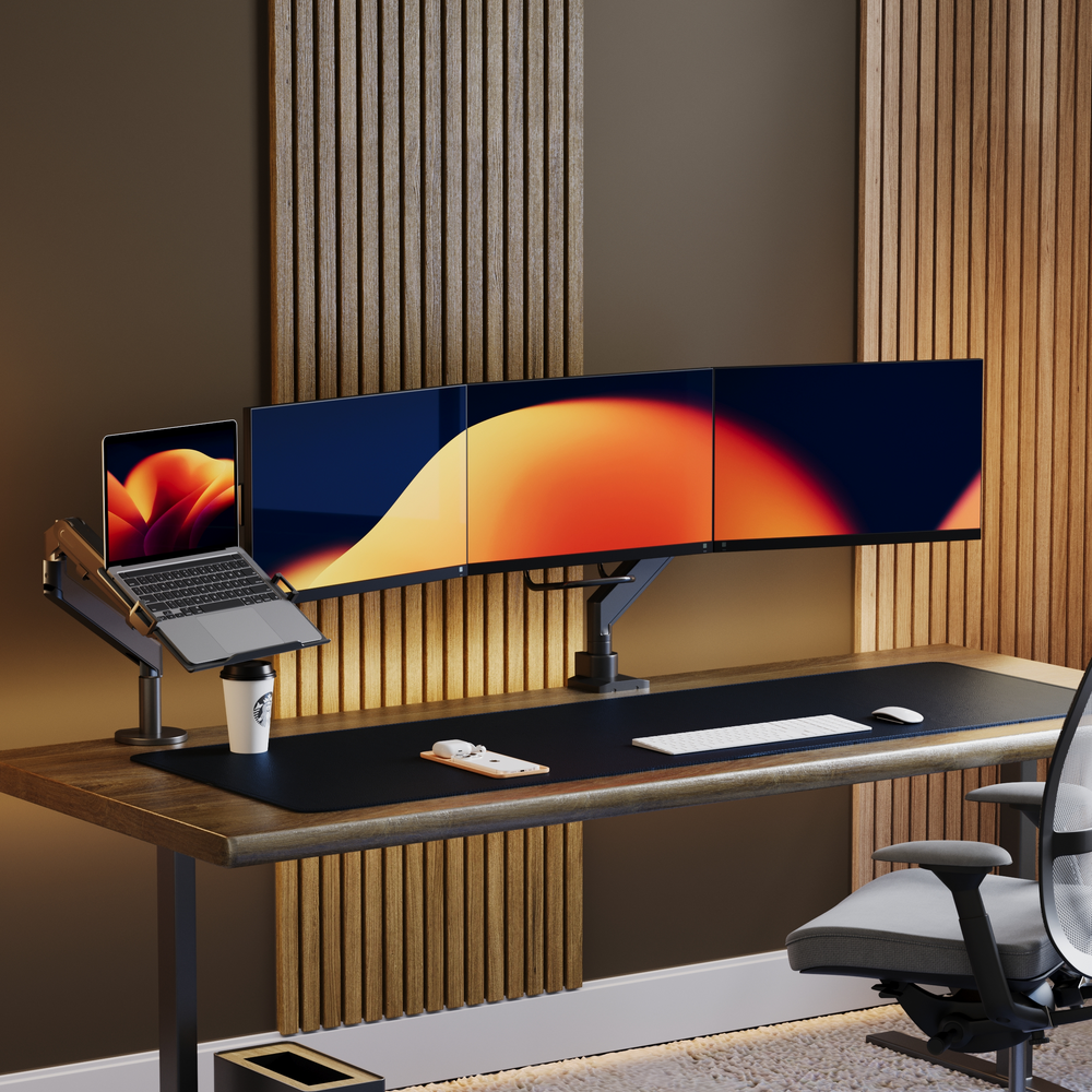 Alberenz® Monitorbeugel voor 3 Schermen