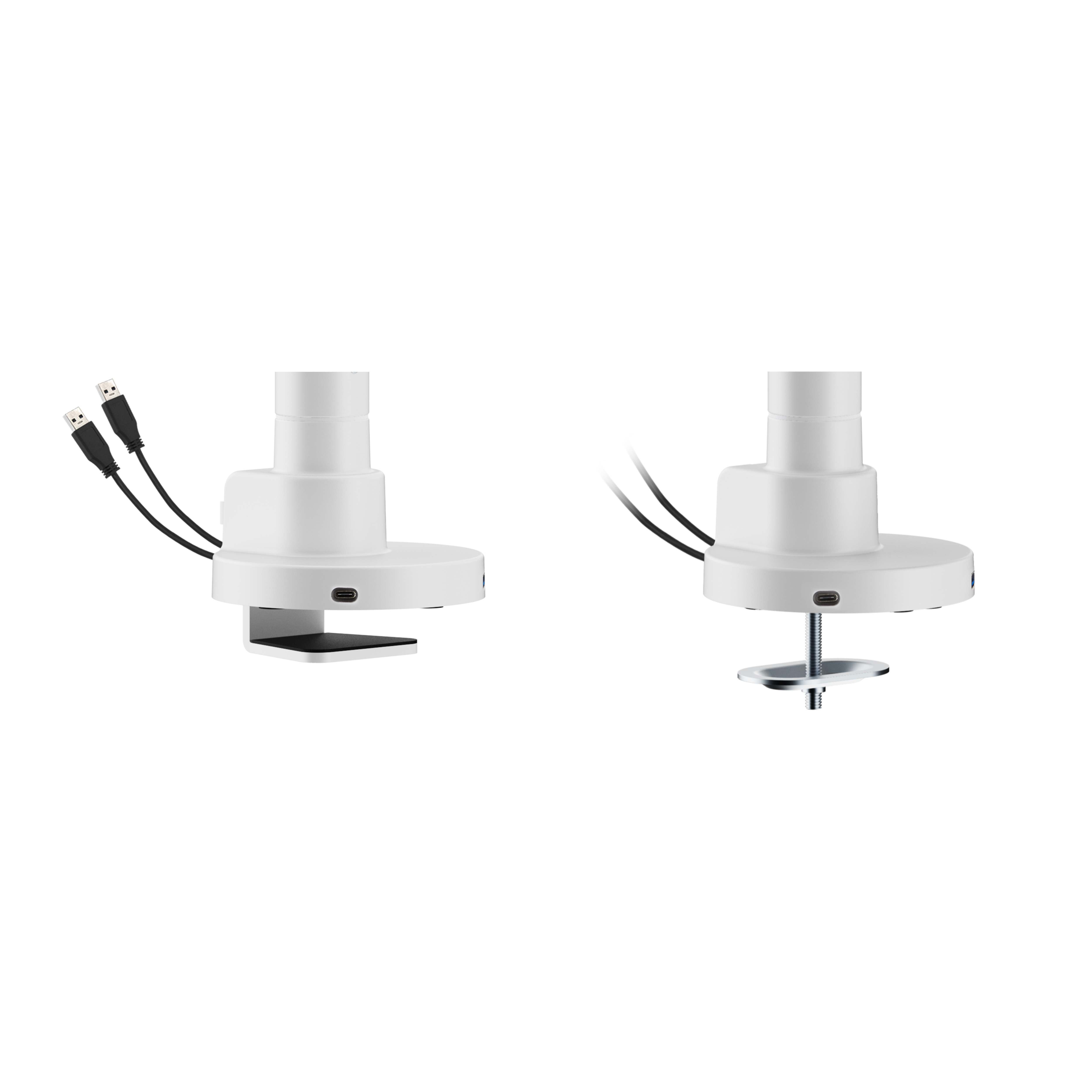 Alberenz® Zware Gasveer Monitorbeugel Wit (tot 57 inch)