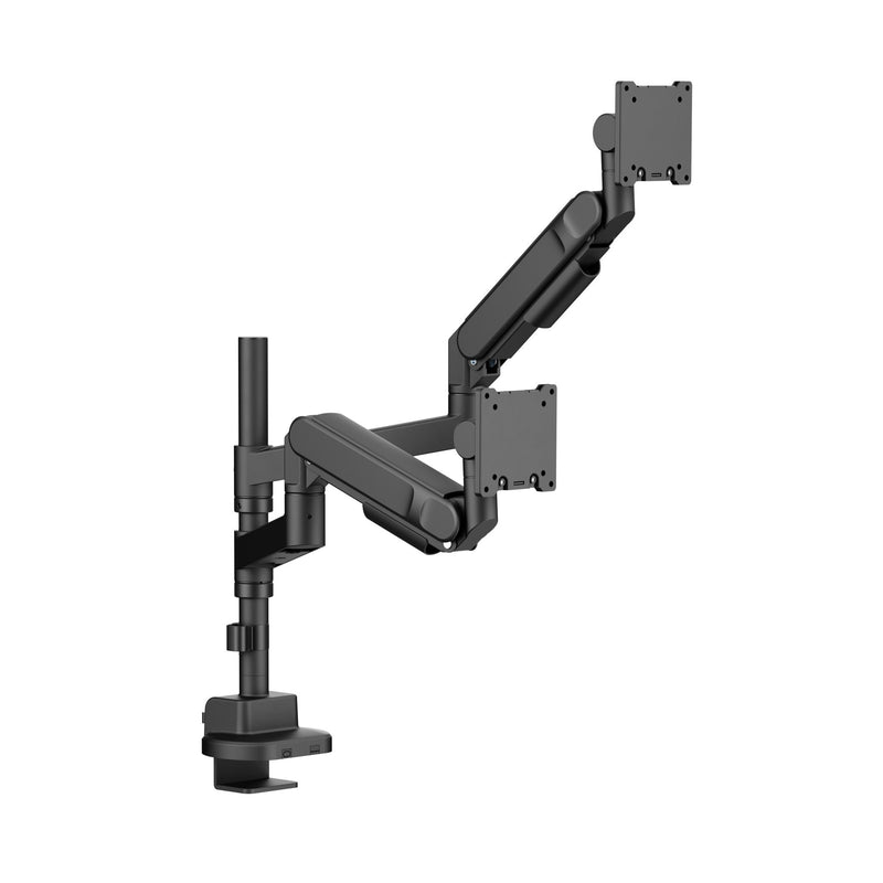 Alberenz® Bras double Heavy Duty à ressort à gaz (2 écrans jusqu'à 57 pouces)