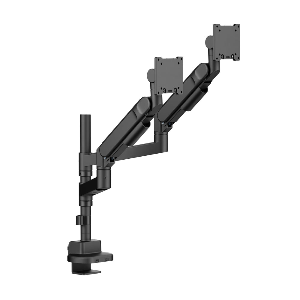 Alberenz® Bras double Heavy Duty à ressort à gaz (2 écrans jusqu'à 57 pouces)
