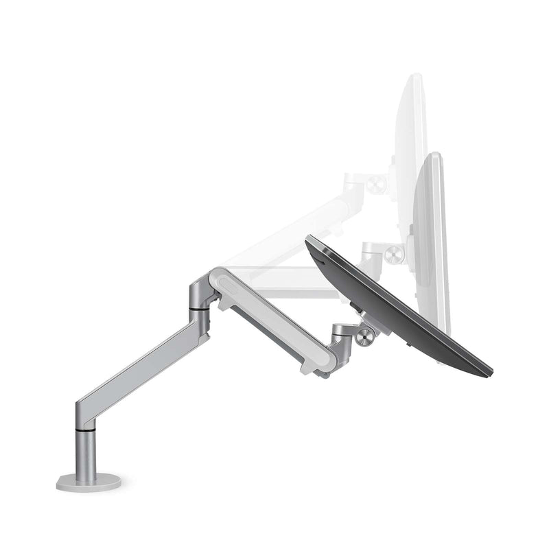 Alberenz® Bras Double pour Moniteur avec Ressort à Gaz Argent