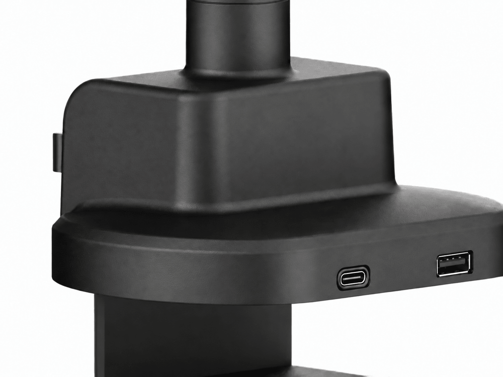 Alberenz® Bras double Heavy Duty à ressort à gaz (2 écrans jusqu'à 57 pouces)