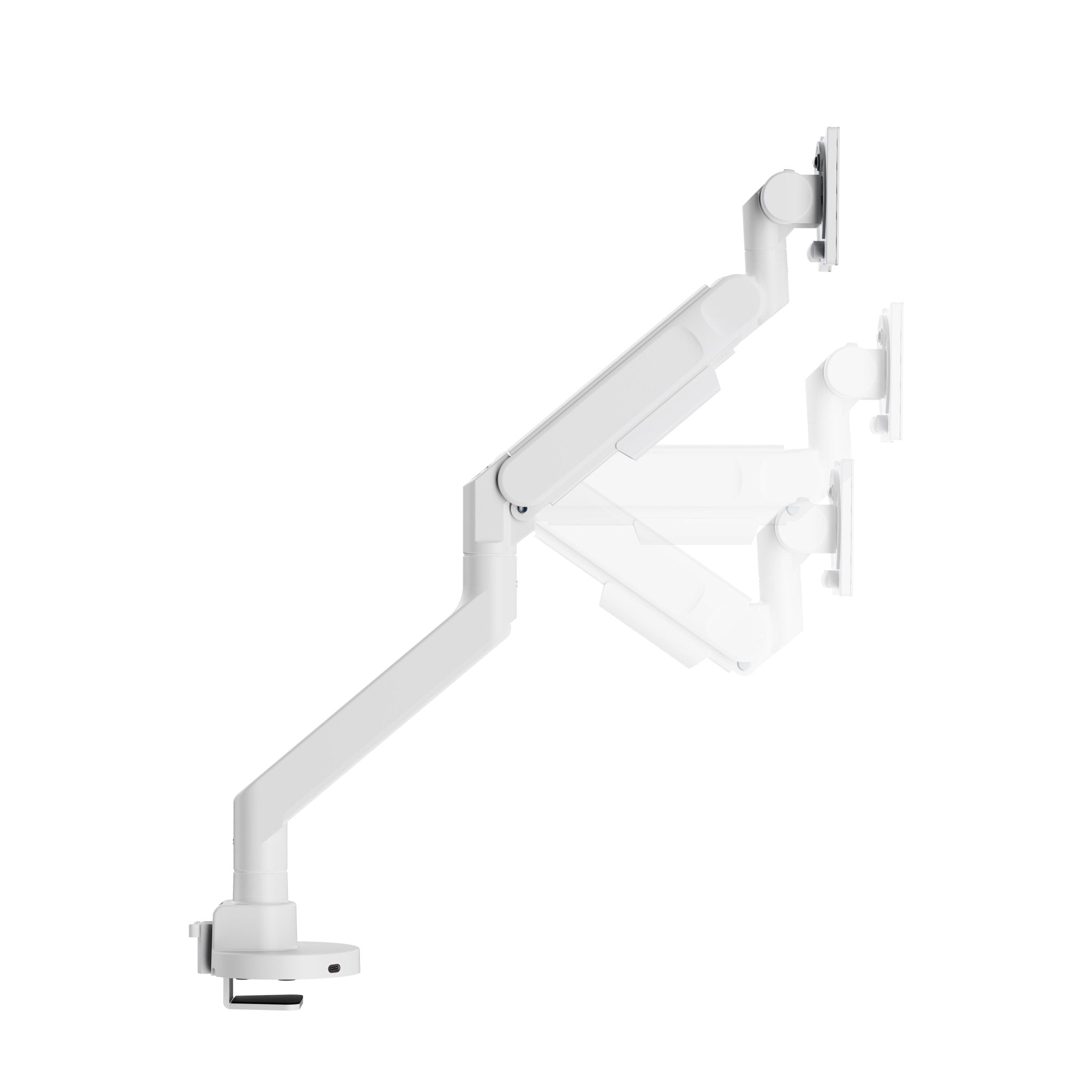 Alberenz® Heavy Duty Gas Spring Monitor Mount White (up to 57 inches) - Alberenz - Monitor mount