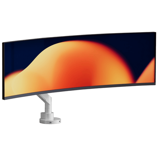 Alberenz® Heavy Duty Gas Spring Monitor Mount White (up to 57 inches) - Alberenz - Monitor mount