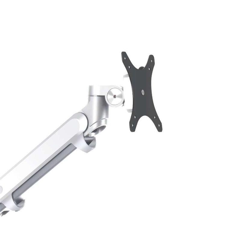Alberenz® Bras pour ordinateur portable à ressort à gaz argenté
