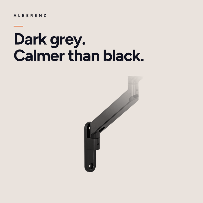 Alberenz® Monitorbeugel Wand Gasveer Donkergrijs
