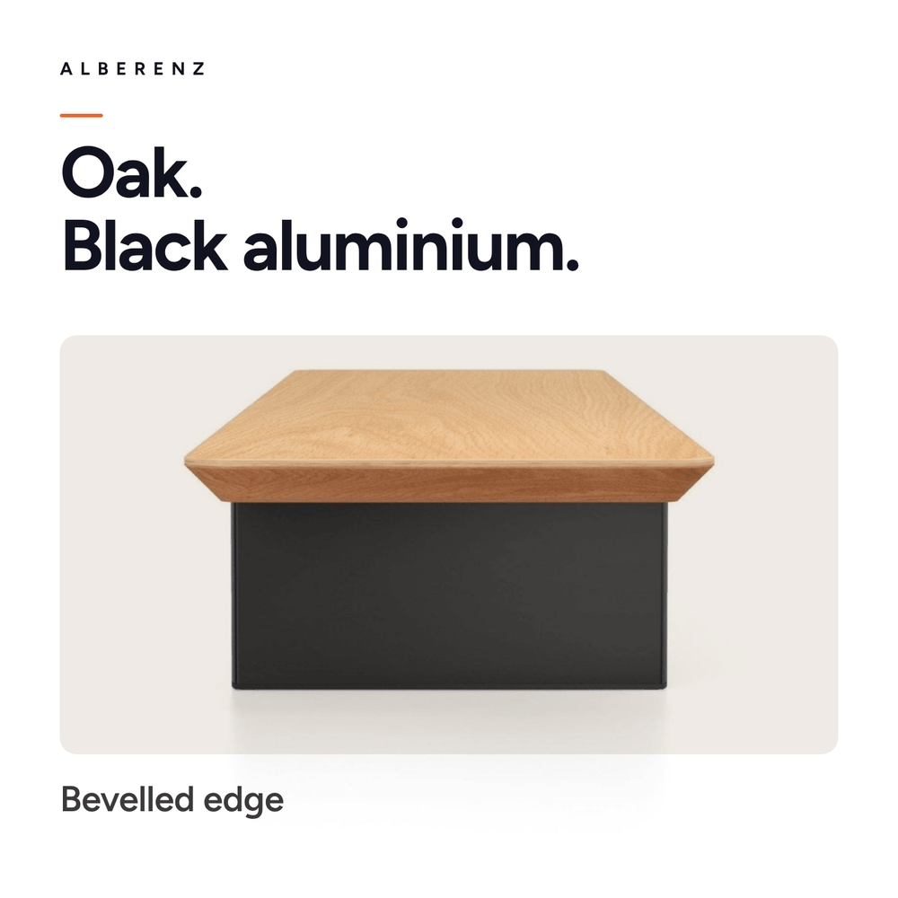 Alberenz® Oak Wooden Monitor Riser - 2 Monitors