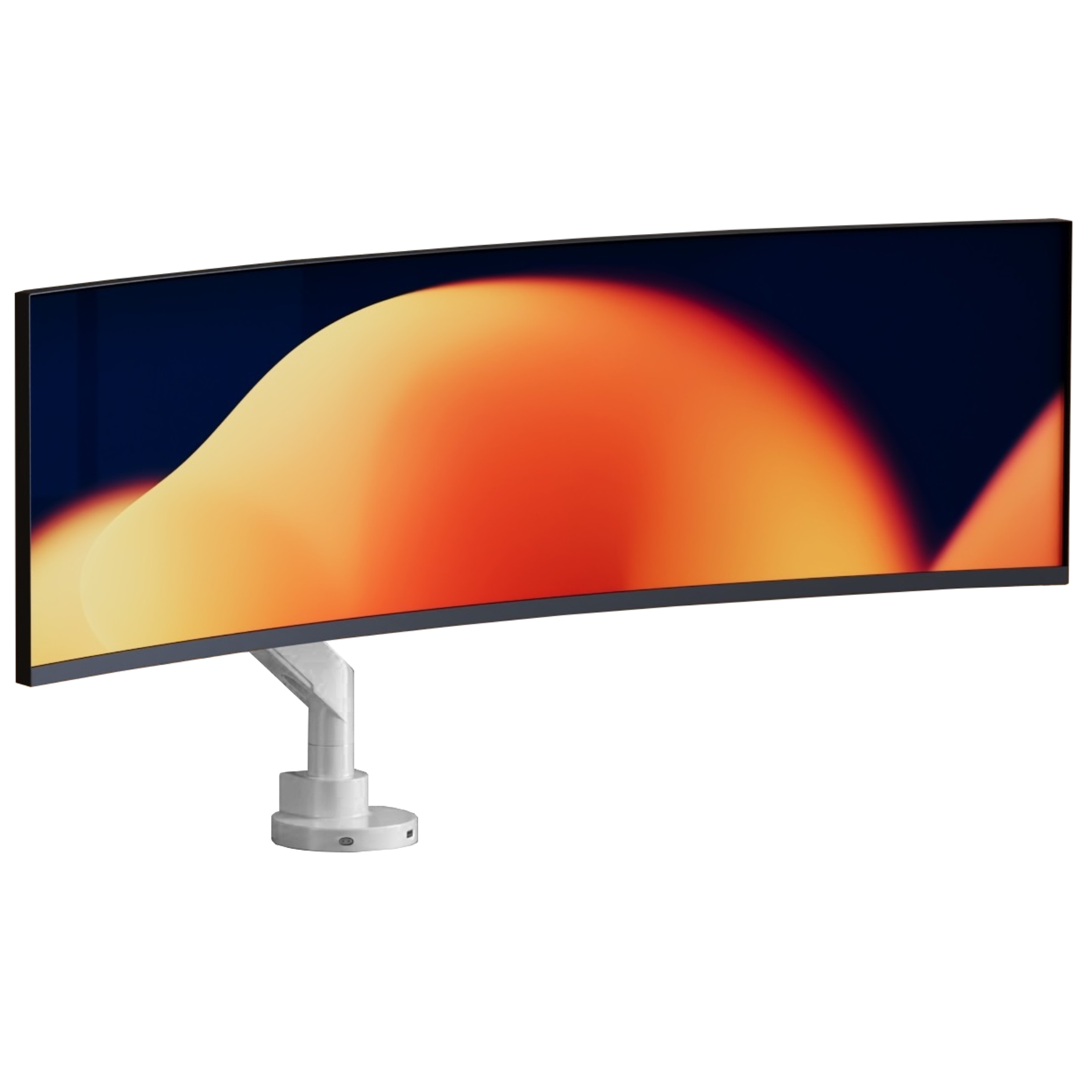Alberenz® Zware Gasveer Monitorbeugel Wit (tot 57 inch)